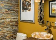 Residents usually do not allow guests to go upstairs, but. Bold Color Trending In The Powder Room 20 Fab Ideas Inspirations