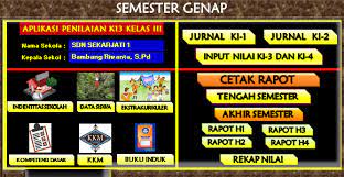 Dec 22, 2020 · aplikasi berbasis excel ini telah tersedia menyeluruh dari sd ruang belajar 1,2,3,4,5 dan 6 semester 1 dan 2. Download Aplikasi Raport K 13 Kelas Atas Kelas 4 5 6 Semester 2 Terbaru Mariyadi Com