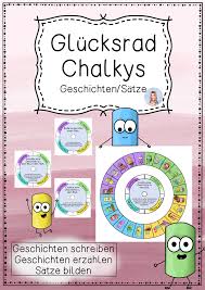 Glucksrad Chalkys Geschichten Erzahlen Schreiben Satze Bilden Unterrichtsmaterial Im Fach Deutsch Satze Bilden Geschichten Geschichten Schreiben