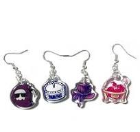 Custom Acrylic Resin Earrings Double Side Printed logo Acrylic Stud  Earrings with Epoxy