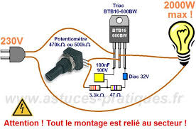 Schema Gradateur Lumiere Simple Bancada Eletronica Esquemas Eletronicos Circuito Eletrico E Electronics Circuit Electronic Circuit Projects Circuit Projects