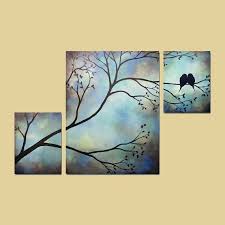 Bird On Tree Branch Painting This Would Look Great In Our Hallway If I Ever Change Out My Pictures In 2020 Large Painting Canvas Painting Painting