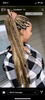 Black And Blonde Ombre Knotless Braids New Knotless Braids Worth The Hype Hair Styles Blonde Box Braids Braids