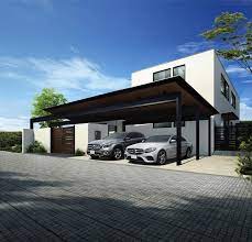 おしゃれで格好良い高級カーポート11選 神奈川の外構 庭工事はデザインアースエクステリア ガーデン エクステリア 住宅 外観 カーポート