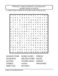 periodic table wordsearch challenge 9 learn with puzzles