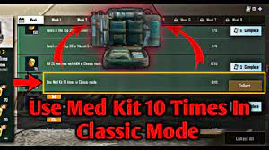 Use Med Kit 10 Times In Classic Mode Week 3 Season 17 Pubg Mobile Mission By Flawx Gaming Youtube