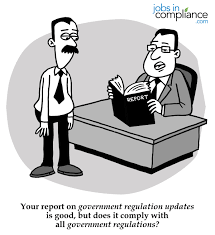 But Does It Comply With All Government Regulations Check Out Our Website At Jobsincompliance Com Manager Humor Finance Infographic Risk Management