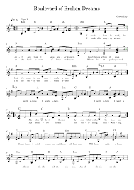 All pdf patterns are rated to make it easy to choose according to your skill level. Boulevard Of Broken Dreams Green Day Solo Guitar Sheet Music For Guitar Solo Download And Print In Pdf Or Midi Free Sheet Music For Boulevard Of Broken Dreams By Green Day