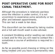 Root canal treatment is usually carried out under local anaesthetic, a painkilling medicine that numbs your infected tooth and the gum around it. Root Canal Devon St Paul S Dental Practice