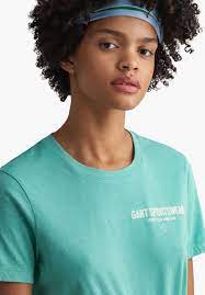 Γυναικείες Μπλούζες - Τοπ της εταιρείας GANT Graphic Πράσινο Βαμβάκι |  mortoglou.gr | eshop.