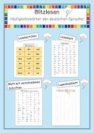Blitzlesen Haufigkeitsworter Der Deutschen Sprache Homeschooling Unterrichtsmaterial Im Fach Deutsch In 2020 Lesen Lernen Lesen Lernen 1 Klasse Unterricht Lesen