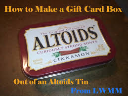 So, get out that deck of cards, count out 21 of them, and start bending and folding for the perfect card gift box. How To Make A Gift Card Box Out Of An Altoids Tin Look What Mommy Made