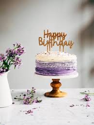 Buttercream simple anniversary cake design. 30th Birthday Chocolate Cake With Lavender Ruffle Frosting Hummingbird High