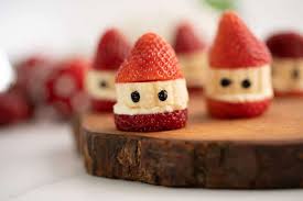 Because my collection of appetizers is so large. Healthy Strawberry Santas My Kids Lick The Bowl