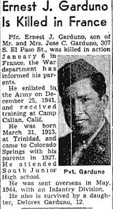 Ernest J. Garduno (1913-1945)