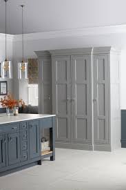 Burbidge S Langton Kitchen Painted In Gravel And Seal Grey Pantry Furniture Kitchen Decor Home Kitchens