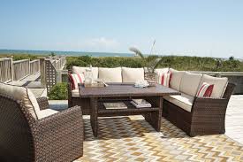 Ocfurniture Outdoor By Ashley P451 Salceda Sectional Seating Set 1 449 00 Https Www Ocfurniture Com Outdo Outdoor Sofa Sets Outdoor Furniture Furniture