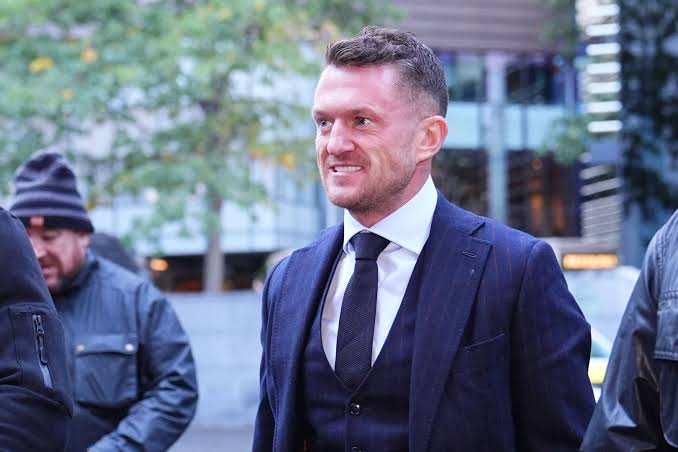 Tommy Robinson weeps in court as he gives defence in journalist harassment trial | Belfast Telegraph