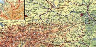 V4 országok vaktérkép, románia társadalomföldrajza 04. Online Terkepek Ausztria Domborzati Terkep