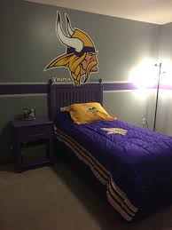 Minnesota Vikings Bedroom Football Bedroom Football Kids Room Remodel Bedroom