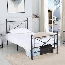 Choose from contactless same day delivery, drive up and more. Platform Bed With Footboard Ledgestone Backsplash Amazon Com Mellow Allston Metal Platform Bed With Built In Slats Headboard Patented Bifold Easy Assembly Twin Black Furniture Decor A Platform Bed With