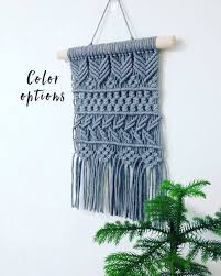 Black And White Macrame Wall Hanging Small Macrame Wall Hanging Minimalist Modern Macrame Art Gray Woven Wall Hanging Boho Nursery Macrame Wall Tapestry Hygge Macrame Mural Macrame Patterns Macrame Art Modern Macrame