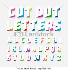 Printable alphabets & words section has many preschool activities helping children expand their word power from simple alphabet cards to lots of fun vocabulary activities. Cut Out Alphabet Letters Alphabet Letters Cut Out From Paper Canstock