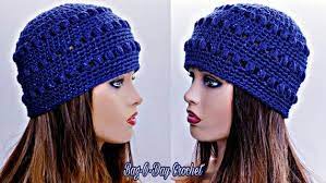 The Galaxy Blue Crochet Beanie Crochet Pattern Digital Etsy Crochet Hat Tutorial Crochet Patterns Hats Women Knitting Patterns Hats Women