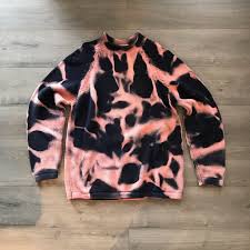 Each of the final colors includes the original shirt color within it. Sweaters Navy Blue Coral Bleach Tie Dye Heavy Sweater Xl Poshmark