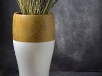 pin by deem home on فازات و مزهريات خشب vase decor home decor