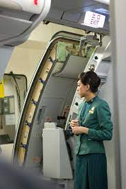 The crew was clearly proud of their rather new aircraft and even came to. Travelling With Eva Air Cabin Crew World Stewardess Crews Eva Air Cabin Crew Airline Cabin Crew