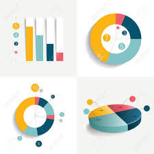 Set Of Flat Business Design Elements Flow Chart Graphs Charts