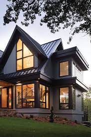 Modern craftsman house black windows. Sustainable Industrial Modern Home With A Black Exterior Black Windows Modern Style House Plans House Designs Exterior Barn Conversion Exterior