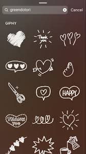 Insta Gif Ideas Aesthetic Greendotori Instagram Heart Instagram White Instagram Words
