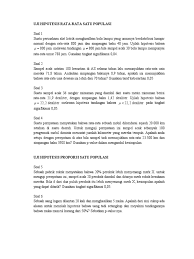Hipotesis harus sesuai dengan fakta dan dapat menerangkan fakta. Tugas Statistik Pdf