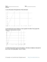 What do their graphs look like? 8 Ee 5 Worksheet Nidecmege