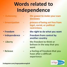 Eage Spoken English On Instagram Words Related To Independence Words Vocabulary Independence Fr Vocabulary English Language Learning Learn English