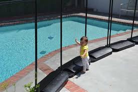 No Holes In Deck Diy Pool Fence Pool Fence Temporary Pool Fencing