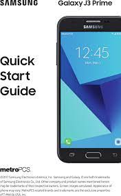 How to unlock samsung galaxy j3 free by imei unlocky. Samsung Galaxy J3 Prime Metro Pcs Getting Started Mpc Sm J327t1 Qg En