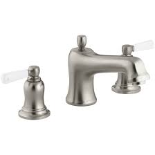 You don't need a plumber to fix the problem. Kohler Bancroft Bath Faucet Trim For Deck Mount High Flow Valve With Non Diverter Spout And White Ceramic Lever Handles Valve Not Included Wayfair