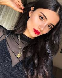 For casual days, try a lipstain. Best Red Lipsticks In 2020 Dark Hair Makeup Peruvian Hair Bundles Dark Hair
