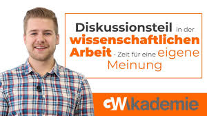 Mit diesen tipps lässt sich der haushalt besser organisieren. Diskussionsteil In Der Wissenschaftlichen Arbeit Zeit Fur Eine Eigene Meinung Youtube