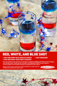 Red White And Blue Shot Drink Recipe Dekuyperusa Shot Drinks Blue Shots Fun Drinks