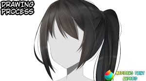 Home » drawing tutorials » anime » how to draw anime hair. Medibang Paint Speed Paint Coloring Black Hair Youtube