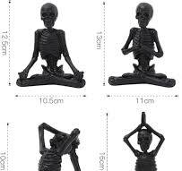 Amazon.com: 4 piezas de resina de calavera para yoga ...