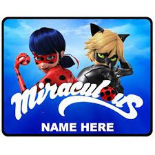 Miraculous Ladybug Cat Noir Fleece Blanket Size 60 X 80 Free Personalization Ladybug Cat Noir Miraculous Ladybug And Cat Noir Fleece Blanket