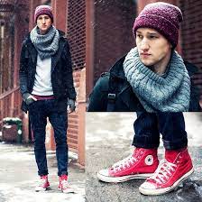 Grey Red Red Converse Outfit Mens Outfits Mens Clothing Styles
