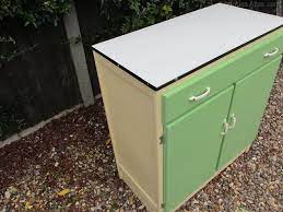 Great looking enamel top boozing side table circa 1920 £225.00. Antiques Atlas Retro Kitchen Unit Enamel Top