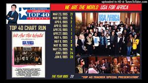 At40 Legacy Chart Run We Are The World Usa For Africa