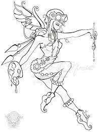Download steampunk fairy coloring book books now!available in pdf, epub, mobi format. Fairy Lineart Dollcelia By Lilnimuesama On Deviantart Fairy Coloring Pages Steampunk Coloring Fairy Coloring